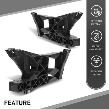 G-PLUS Pair Front Headlight Brackets, Compatible with Audi A6 S6 C7 2011-2014/ A6 Allroad Quattro 2013-2016/ RS6 2013-2016, Headlamp Support Left Driver & Right Passenger Side 2PCS, 4G0805607