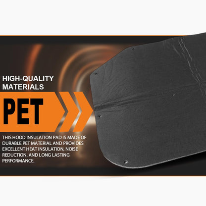 G-PLUS Hood Insulation Pad Compatible with Plymouth Barracuda, Dodge Dart, Plymouth Duster 1967-1976 Black