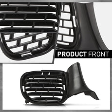G-PLUS Fog Light Covers 2PCS for Dodge Challenger Hellcat Widebody 2015-2023 Black Additional Angle