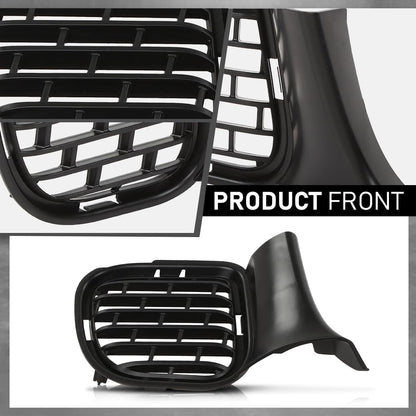 G-PLUS Fog Light Covers Pair Compatible with Dodge Challenger Hellcat or Widebody Models 2015-2023 Black