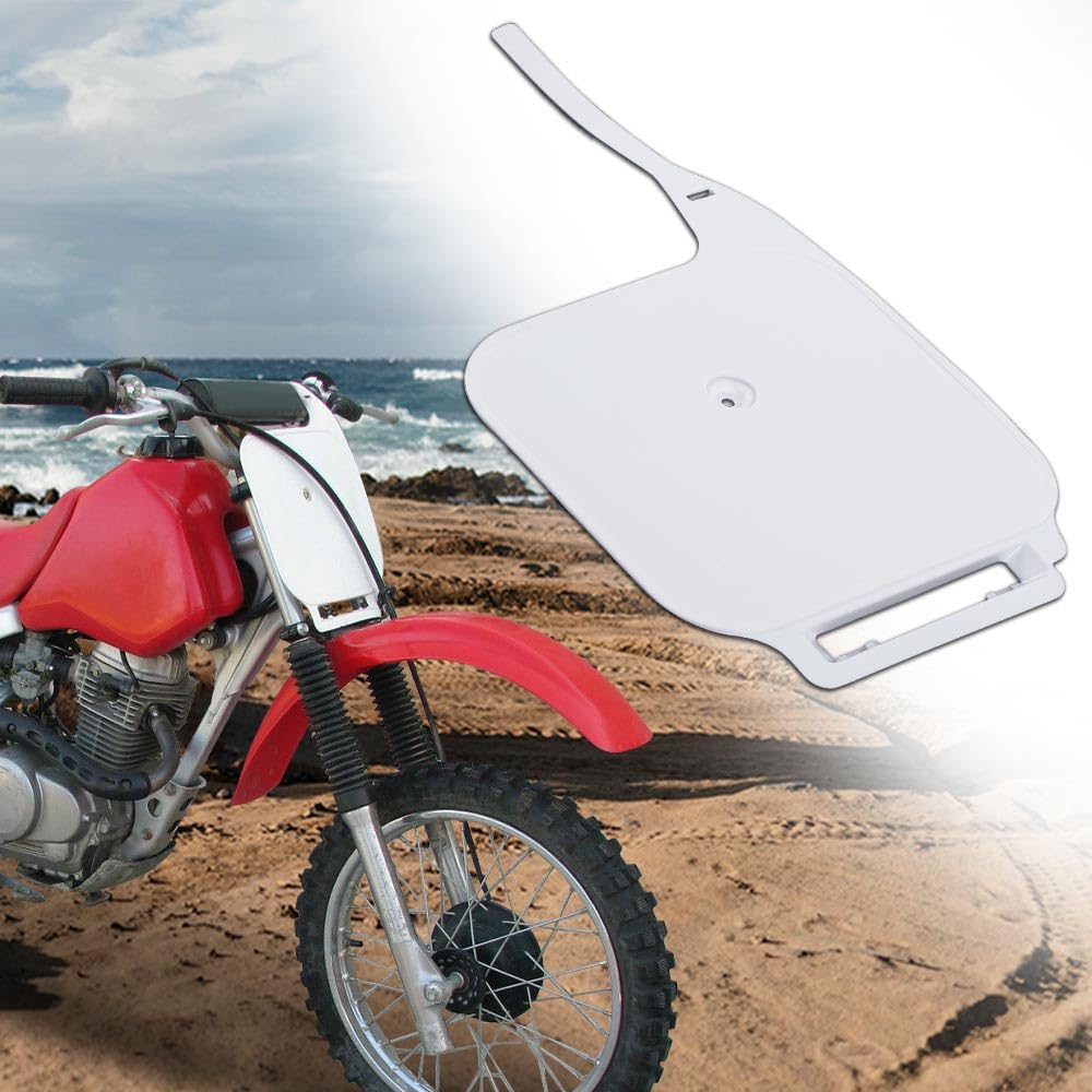 G-PLUS Front Number Plate Compatible with Honda XR70R 1997-2000/Fit Honda XR80R XR100R 1987-2000 61136-GN1-000ZE
