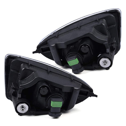 G-PLUS Front Bumper Fog Lights Compatible with Honda Civic 2 Door / 4 Door 2004 2005 Polycarbonate Resin Clear Lens Driving Running Fog Lamps + Wiring Kit + H11 Bulbs