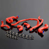 G-PLUS Silicone Radiator Coolant Pipe Hose Kit Clamps Compatible With BMW E30,Silicone Induction Intakepipe Hose Kit,Red