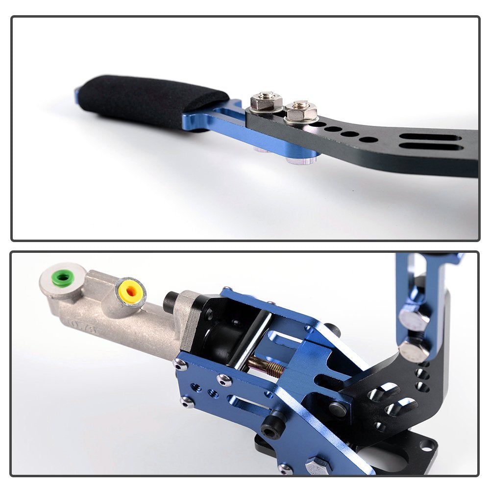 G-PLUS Hydraulic Handbrake Master Cylinder 3/4, E-Brake Racing Parking Emergency Brake Lever Handle Blue