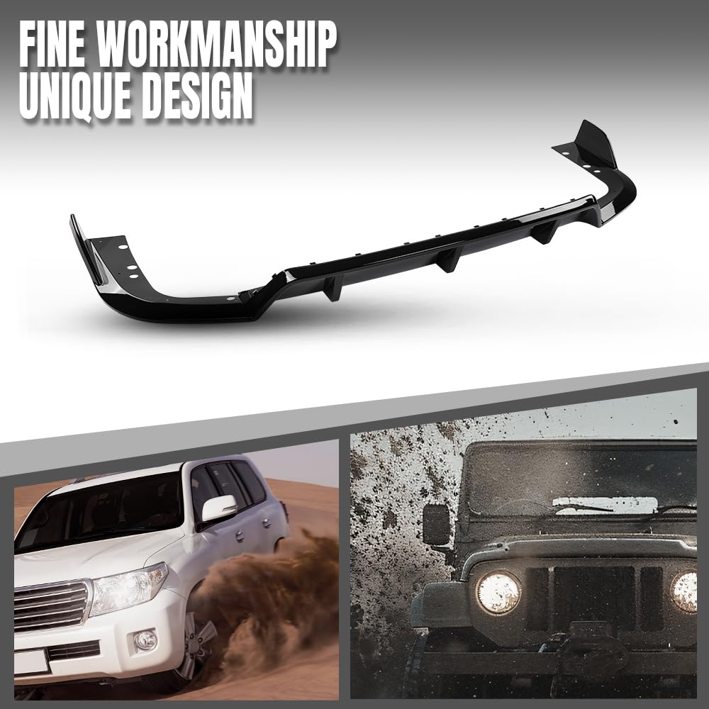 G-PLUS Rear Diffuser Compatible with BMW G05 X5 LCI M Sport Package Only 2019 2020 2021 2022 2023 2024 2025, Not Fit M Competition Rear Bumper Lip Diffuser Glossy Black