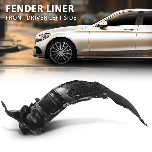 G-PLUS Fender Liner Front Driver Left Side Compatible with Benz C300 C400 C43 C450 C63 2016-2021 2056903301, MB1248181