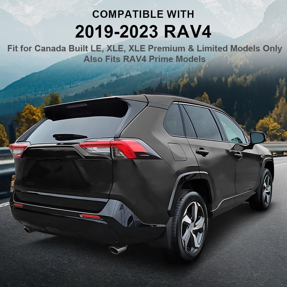 G-PLUS Rear Bumper Cover Extension Assembly Right Passenger Side Compatible with Toyota RAV4 2019-2023 TO1117110 5216142944 521610R906 52161-42944 52161-0R906