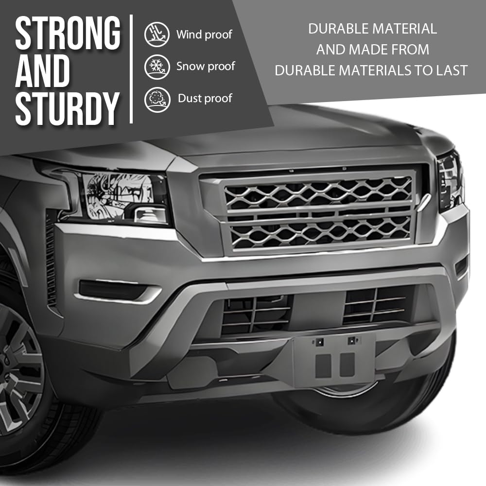 G-PLUS Front License Plate Bracket Compatible with Nissan Frontier 2022-2024 96210-9BU0A, 96210-9BU0A Black