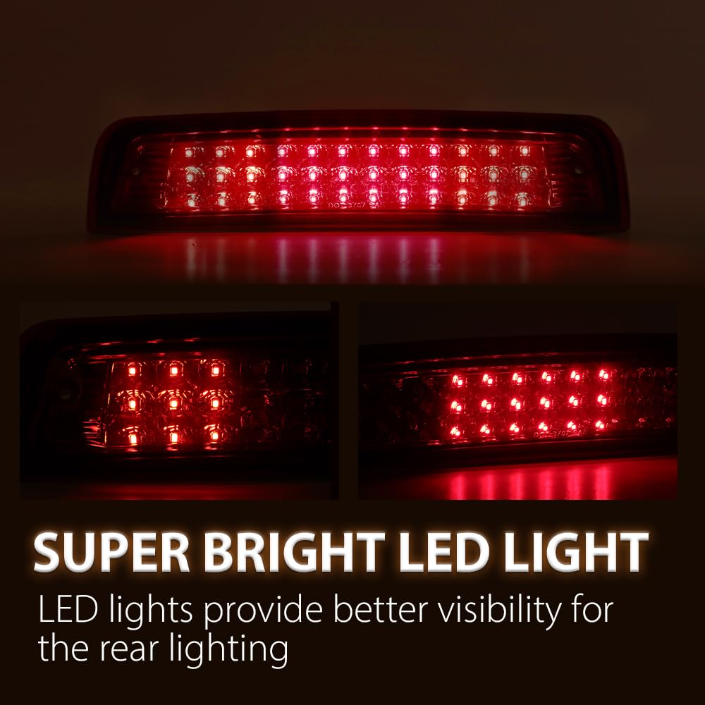 G-PLUS LED 3rd Brake Light Stop Cargo Lamp Compatible with Dodge Ram 1500 2009-2017,Fit Dodge Ram 2500 3500 2010-2017,Not Fit Models w/Cargo Camera on 3rd Brake Light ‎55372082AD 55372082AC
