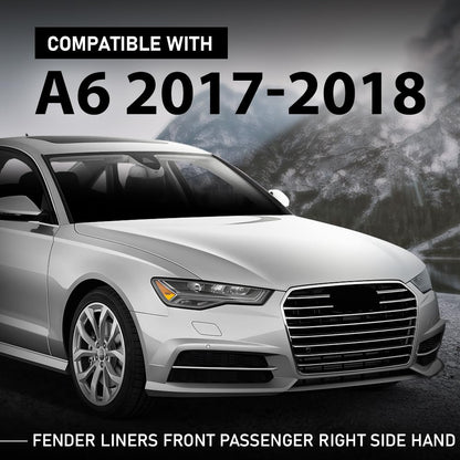 G-PLUS Fender Liner Front Passenger Right Side Compatible with Audi A6 S6 2017-2018 4G0821134F, AU1249149