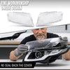 G-PLUS Headlight Lens Cover Compatible with Audi A8 D3 2005-2010 Left & Right Pair Front Headlamp Lens Cover Clear