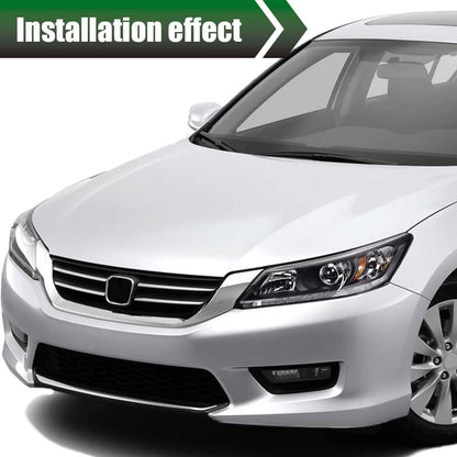 G-PLUS Headlights Compatible with 2013 2014 4-Door Sedan Honda Accord Factory Style Automotive Headlamps Assembly (Black Passenger & Driver Side(Left+Right)),faros delanteros