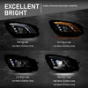 G-PLUS LED Headlight Right Passenger Compatible with Benz S560 S450 S63 2018 2019 2020 A2229062205, A222 906 2205 Black