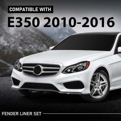G-PLUS Fender Liner Front Left & Right Side Set Fit Benz E250 (submodel: Bluetec, Bluetec 4Matic) 2014-2016,Fit Benz E300 4Matic 2012-2013, 2015,Fit Benz E350 4Matic 4-Door, Wagon 2011-2014