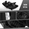 G-PLUS Headlight Right Passenger Side RH Compatible with Benz CLA250 CLA45 2014 2015 2016 without modules and ballasts 1179065600, MB2503224 Black