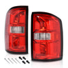 G-PLUS Tail Lights w/o Bulbs Compatible with GMC Sierra 1500 2014-2018,Tail lamp Fit GMC Sierra 2500 HD 3500 HD 2015-2019,Rear Lights Red Lens Luces traseras,Pilotos traserosAssembly