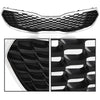 G-PLUS Front Bumper Grill Grille Assembly Chrome Mesh Style Compatible with Kia Forte SX/EX/LX 2014 2015 2016 KI1200156, 86350A7500