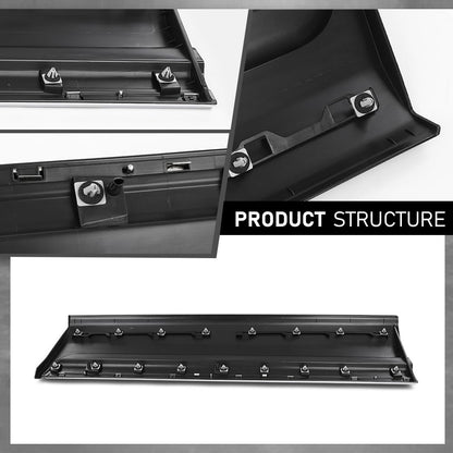 G-PLUS Front Left Lower Door Molding W/Silver Trim, Compatible with Ford Explorer 2011-2015, Driver Side, BB5Z-7820879-BA, BB5Z7820879BA