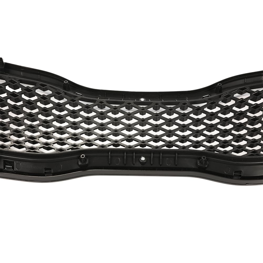 G-PLUS Front Bumper Upper Grille Grill Compatible with Kia Optima 2014 2015 Replacement for 863502T700 Black w/Chrome Trim