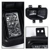 G-PLUS Front Bumper Fog Lights Assembly & Headlights w/o Bulbs Compatible with Ford F150 2015 2016 2017 (White Cover Black Frame White Reflector Headlights + Fog Lamps)