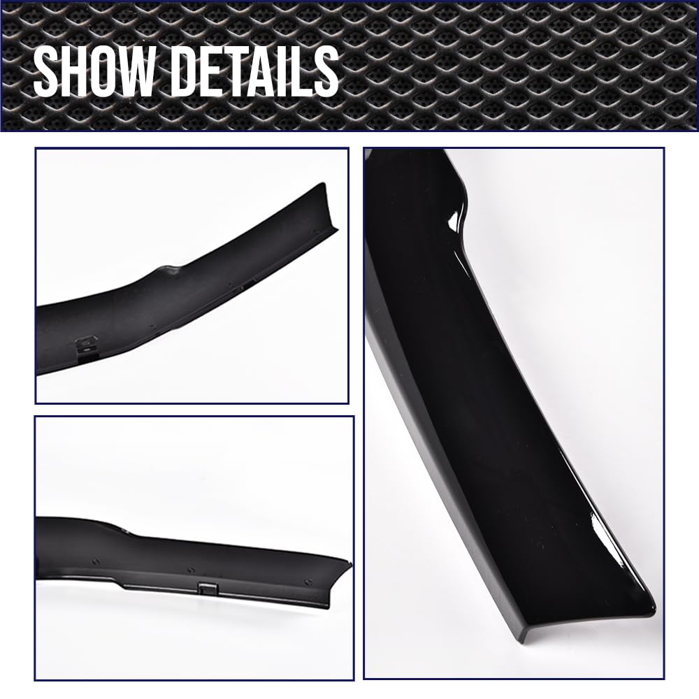G-PLUS Hood Deflector Compatible with Ford F250 F350 F450 F550 Super Duty 2017 2018 2019, Bug Shield Guard Bonnet Protector, Black