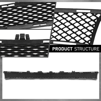 G-PLUS Bumper Grille Front Center Fit Benz E300 E350 E400 E450 (submodel: 4Matic, Base) 2017-2020 For Models With Luxury Package, Center, Sedan 2138850622