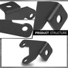 G-PLUS Steel CB Antenna Spare Tire Mount Bracket, Compatible with Jeep Wrangler JK & JKU 2007-2018