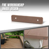 G-PLUS Composite Decking Boards End Cap 5.5”Fit TREX Composite Decking Boards End Cap 5.5" 4 pcs in One Package Plastic Brown