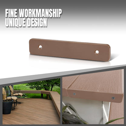G-PLUS Composite Decking Boards End Cap 5.5”Fit TREX Composite Decking Boards End Cap 5.5" 4 pcs in One Package Plastic Brown