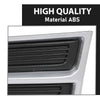 G-PLUS Bumper Grille Fog Light Cover Left & Right Side Compatible with Cadillac XTS 3.6L 2013-2017,Fit Models With Daytime Running Light 20901633, 20901632, GM1039149, GM1038149 Chrome Black