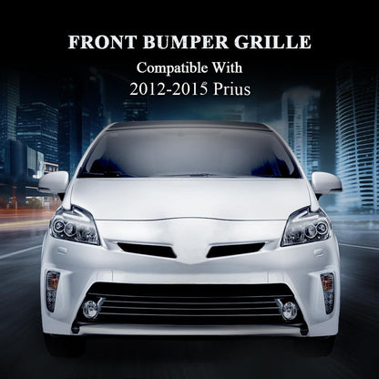 G-PLUS Front Bumper Grille Compatible with Toyota Prius 2012-2015 Primed Black 5310247020 TO1036157