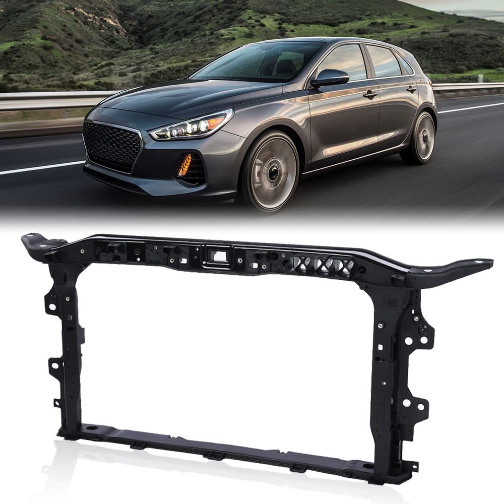 G-PLUS Front Radiator Support Assembly Compatible with 2017 2018 Elantra 64101F2000 HY1225202