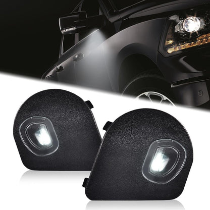 G-PLUS Mirror Puddle Lights Compatible With 10-18 Dodge Ram 1500 2500 3500 4500 5500,OEM Factory Right & Left Mirror Puddle Lights,2pcs