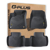 G-PLUS Floor Mats 3Pcs Compatible with Honda Accord Sedan 2018 2019 2020 2021 2022 TPE All Weather Full Cover Protection 1st & 2nd Row Floor Liners,Black