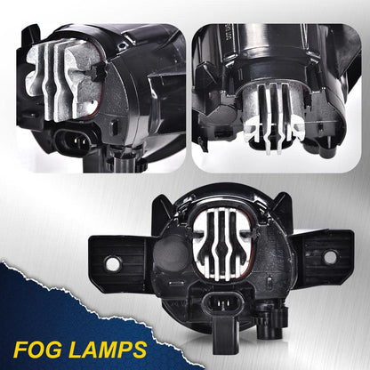 G-PLUS Fog Lights Assembly Replacement for 2019 2020 Nissan Altima 4-Door Sedan S SL SR SV Front Bumper Fog Lights w/Bulb Clear Lens LED Fog Lamps (Pair)