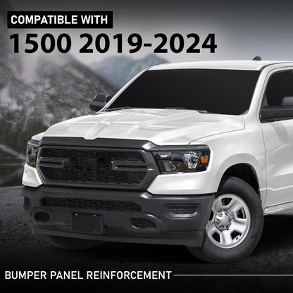 G-PLUS Bumper Panel Reinforcement Compatible with Dodge Ram 1500 2019 2020 2021 2022 2023 2024 Black 68313531AA Black