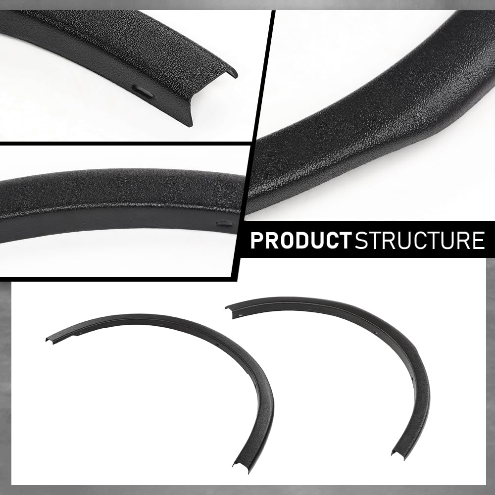 G-PLUS 4PCS Fender Flares Compatible with Subaru Outback 2015-2019 Wheel Arch Molding Kit E201SAL000, 037815, 037815LR, 037815RR, Factory Style Black