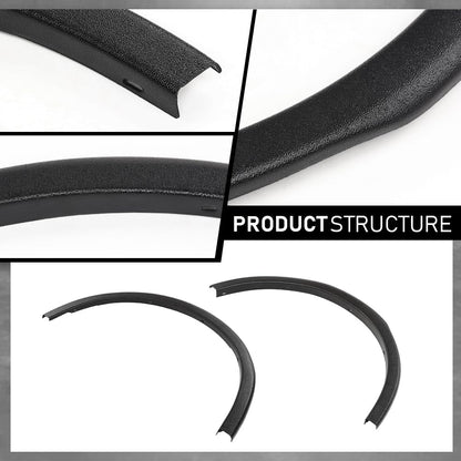 G-PLUS 4PCS Fender Flares Compatible with Subaru Outback 2015-2019 Wheel Arch Molding Kit E201SAL000, 037815, 037815LR, 037815RR, Factory Style Black