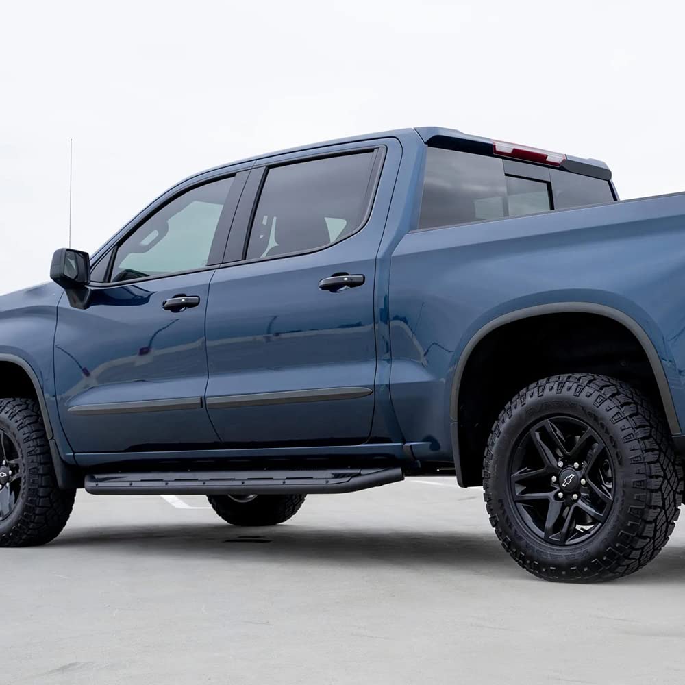 G-PLUS Outside Side Door Body Molding Trim Compatible with 2019-2021 Chevy Silverado 1500 Crew Cab ONLY Replacement Chrome Side Body Trim Molding