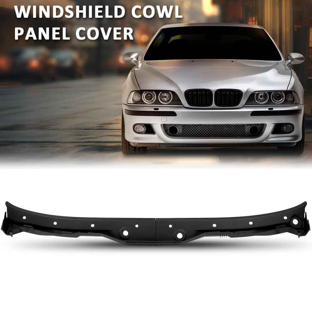 G-PLUS Windshield Cowl Panel Cover Compatible with BMW 5 Series E39 1995-2004 51718159292