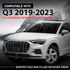 G-PLUS Front Bumper Retainer Compatible with Audi Q3 2019-2023 Front View