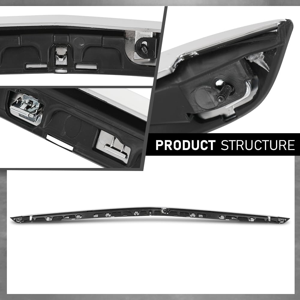 G-PLUS Hood Molding Trim Moulding Compatible with Cadillac Escalade Escalade ESV (submodel: Luxury, Premium Luxury, Premium Luxury Platinum) 2021-2023 84731887, GM1235138 Chrome