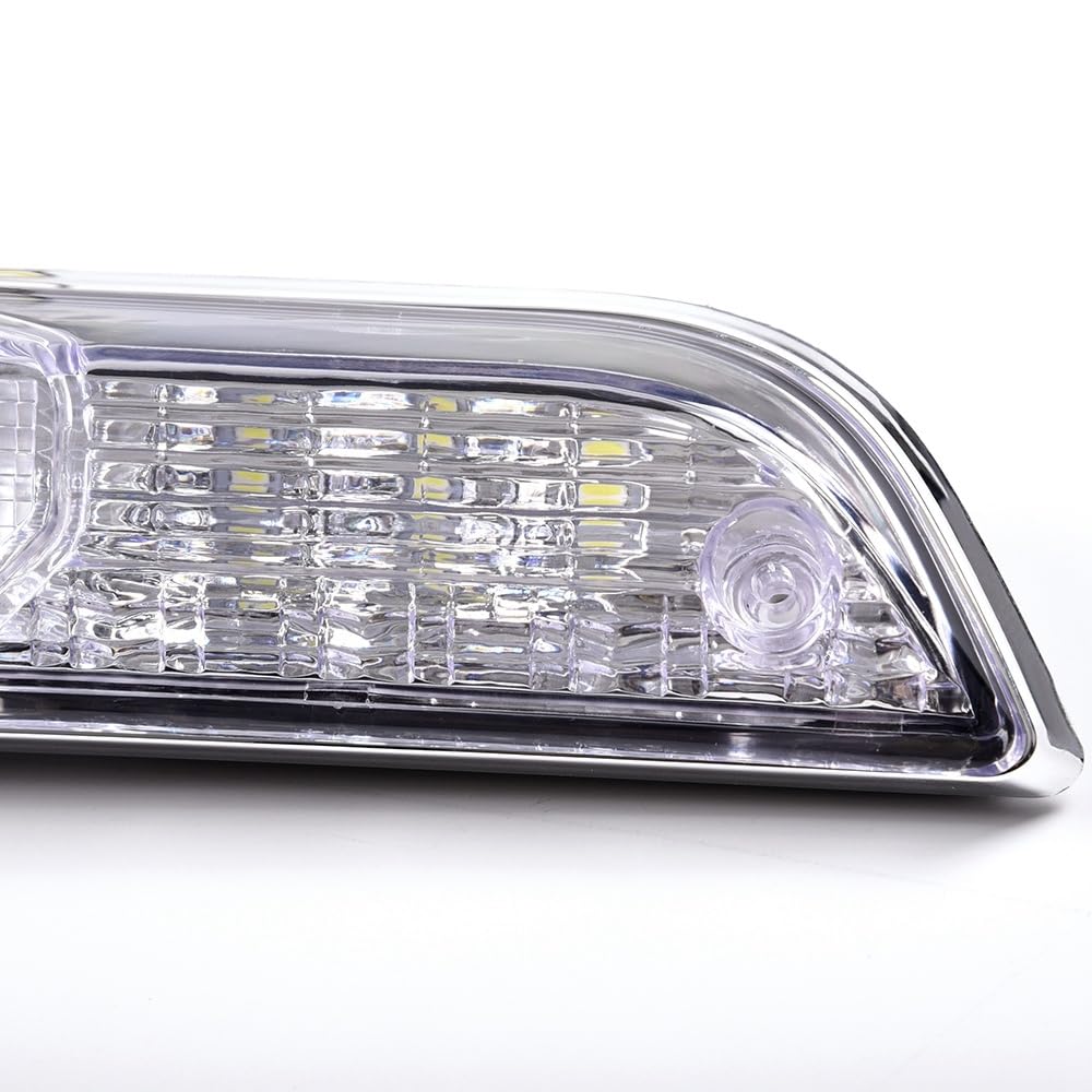 G-PLUS LED 3rd Brake Light Compatible with Ford F150 2015-2020 3rd Cargo Lamp High Mount Tail Light, Clear Lens Chrome Housing, FL3Z13A613A FL3Z13A613B