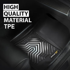 G-PLUS Floor Mats for Honda Pilot 2023-2025 TPE Cargo Liner Black Close-up View