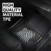 G-PLUS Floor Mats 3pcs Compatible with Honda Civic Coupe Sedan 2016-2021 & Civic Hatchback 2017-2021, Fit Honda Insight 2016-2021 All Weather Protection TPE Car Floor Cargo Liners Black