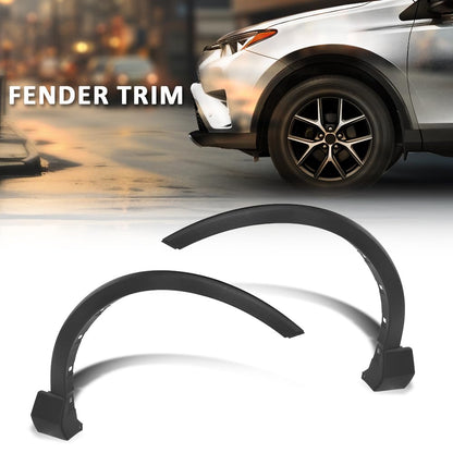 G-PLUS Front Fender Flares Compatible with Toyota RAV4 2016 2017 2018 2019 Driver and Passenger Side TO1291106, TO1290106, 756010R030, 756020R030