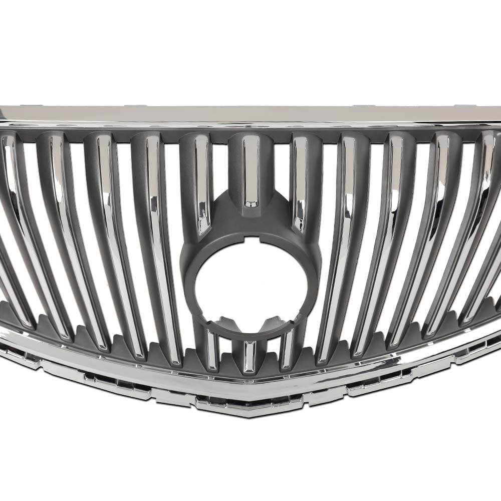 G-PLUS Front Bumper Upper Grille Assembly Chrome Compatible with 2012-2017 Buick Verano 20984572, 23172630, 23274652