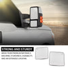 G-PLUS Mirror Glass Heated Left+Right Upper Compatible with Ford F150 Pickup Truck 2013-2014,Fit Ford F250 F350 F450 F550 Super Duty 2008-2016 FO1324150, FO1325150 White