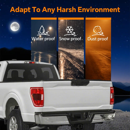 G-PLUS LED Tail Light Rear Brake Lamp Left Compatible with Ford F150 XLT 2021-2023 w/Blind Spot Fit for w/Factory Incandescent Model Red Lens Luces TraserasAssembly
