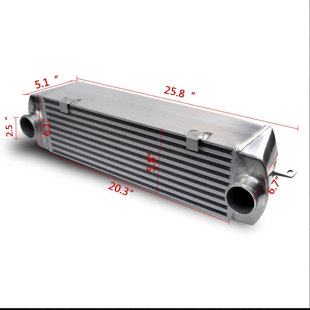 Replacement For BMW E90 E92 N54 335 335i 2006-2011 / E80 E82 135 135i 2008-2011 Twin Turbo Aluminum Performance Intercooler With Intercooler Piping Kit